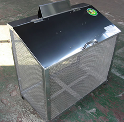 ゴミステーション ステンレス光 ステンレス製ゴミ収納BOX ワンニャンカア B-90