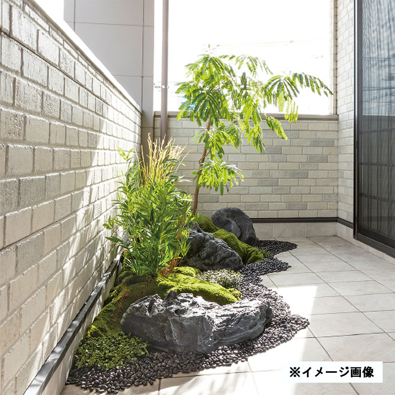 天然石　人面石　アート　ストーン 人工石 グローベン リフェイクストーン 割栗石色63 セピア A60CZN63W