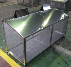 ゴミステーション ステンレス光 ステンレス製ゴミ収納BOX ワンニャンカア BH-180