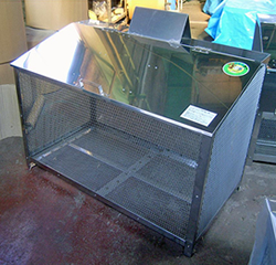 ゴミステーション ステンレス光 ステンレス製ゴミ収納BOX ワンニャンカア 