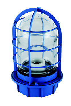 フォンタナ 船舶用 デッキライト 青 ガラスグローブ：透明 4W LED クリア球 IS-50BC-LEDC