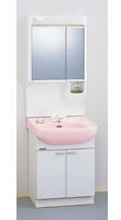 クリナップ　洗面化粧台 BTS 間口60cm　二面鏡両開き　ツインハンドル水栓