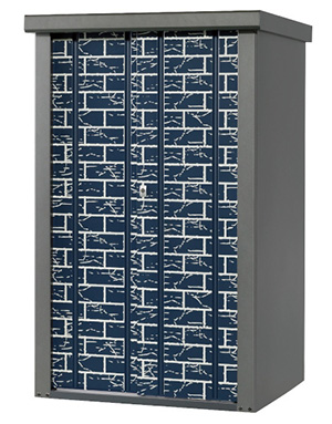 タカヤマ物置 ディープシリーズ ブロック柄