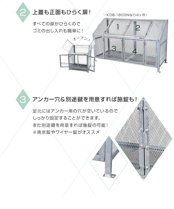 グリーンライフ メッシュゴミ収集庫KDBシリーズ