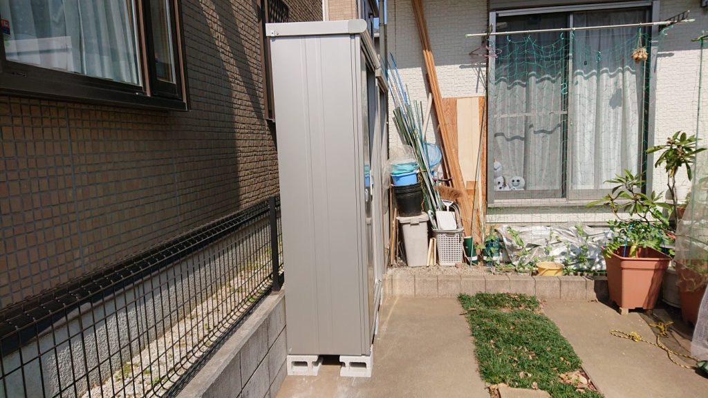 ヨド物置エスモESE-1305Aの施工写真-after