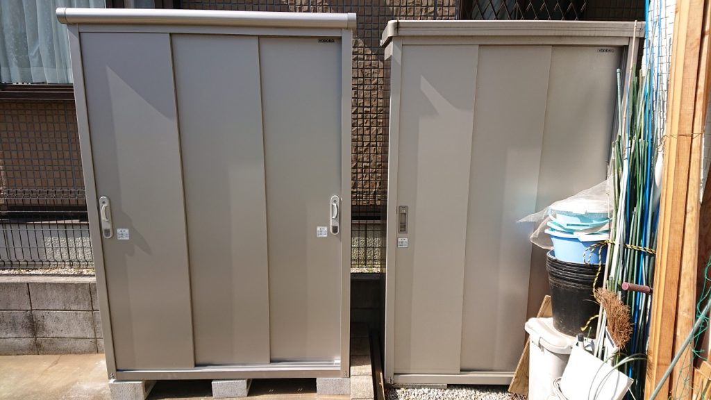 ヨド物置エスモESE-1305Aの施工写真-after