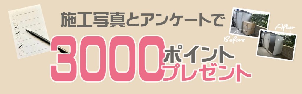 3,000ポイントプレゼント