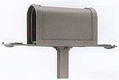 アルミ鋳物製 アメリカンポスト ダークシルバー T33-303(前入れ後出し) エリア限定送料無料