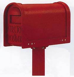 郵便受け　ポスト　鋳物　アンティーク　ヨーロピアン　アメリカン　丸型　#2 アルミ鋳物製 アメリカンポスト ダークシルバー T33-303(前入れ後出し