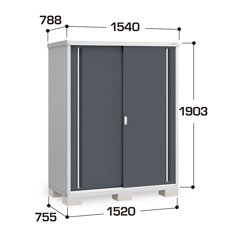 大人気 イナバ物置 シンプリー<br>MJX-157C<br>MJX-157CP<br>物置き 小型 屋外 収納庫