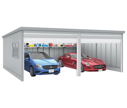 イナバガレージ ガレーディア Grn 3652hl 2 ハイルーフ 2連棟 一般型 送料別途の激安販売 イナバガレージ ガレーディアの通販なら環境生活