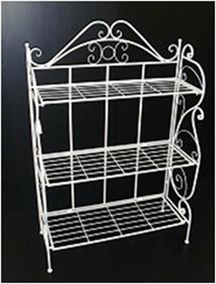 サンカ　ガーデンラック　ヨコ型　3段　アイボリー　GD-1900