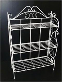 サンカ　ガーデンラック　ヨコ型　3段　アイボリー　GD-1900