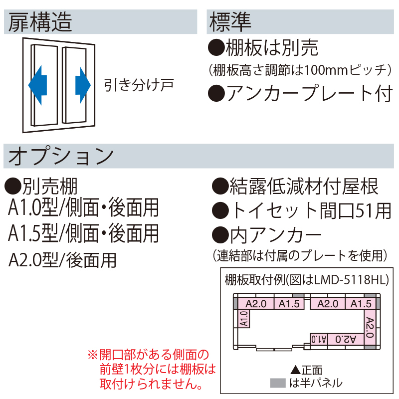【標準組立費込み】【積雪地型】ヨド物置 ヨドコウ 物置 エルモ LMDS-5118HW 背高Hタイプ 幅5194×奥行2056×高さ2358.5mm