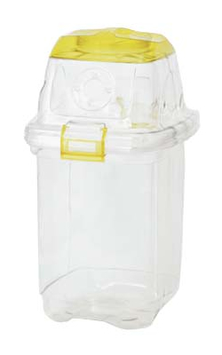 セキスイ 透明エコダスター #35ペットボトル用グリーン KEK1102 積水テクノ成型 分別用ゴミ箱 透明エコダスター#45 1セット4個梱包