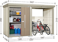 【多雪型 標準屋根】タクボ物置 Mr.ストックマン プラスアルファ TP-S33R15 幅3427×奥行1795×高さ2110mm [製品5年保証][正規代理店]