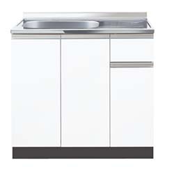イースタン工業 CO2-105 流し台 【間口105cm 奥行55cm 高さ85cm］壁