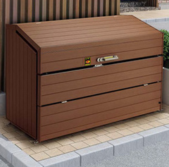 シコク　ゴミストッカー　WP1型　幅1800×奥行900×高さ1200mm　GWP1-1812-09MB　※受注生産・組立工事対応可