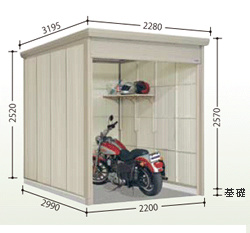 物置 タクボ物置 Mr.シャッターマン ダンディ WS-2229H 一般型・標準屋根 幅