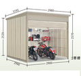 タクボ物置 Mr.シャッターマン ダンディ WS-2929 一般型・標準屋根 幅2980×奥行3195×高さ2570mm [製品5年保証][正規代理店]