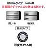 【2戸用】ナスタ 集合郵便受箱(ヨコ型)D-ALL KS-MB3402PU-2LK-S 両側防滴型 W360×H100 前入後出・上開き 可変ダイヤル錠 ステンレスヘアライン