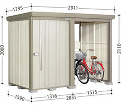 【転倒防止工事無料キャンペーン中！※組立注文対象】【送料無料】【標準組立費込み】【一般型】タクボ物置 Mr.ストックマン プラスアルファ TP-2815 幅2911×奥行1795×高さ2110mm