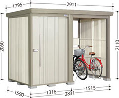 【転倒防止工事無料キャンペーン中！※組立注文対象】【送料無料】【標準組立費込み】【一般型 結露減少屋根】タクボ物置 Mr.ストックマン プラスアルファ TP-Z2815 幅2911×奥行1795×高さ2110mm