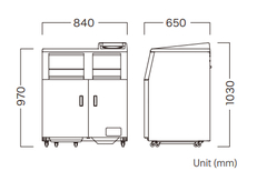 カワジュン 屋内用 分別トラッシュボックス M12V 禁煙タイプ AA958 [アミューズメント/パーク/施設/設置/業務用/分別/ごみ/ゴミ箱]