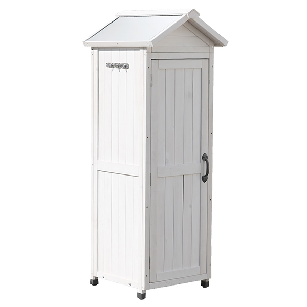 住まいスタイル 三角屋根スリム収納庫 KGRS1600S-WHT ホワイト 人気