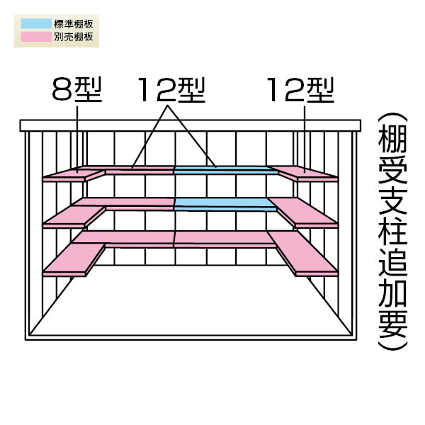 ダイケン DM-Z1317 ガーデンハウス 中型物置 一般型 棚板付 間口1,323mm 奥行1,723mm 片引戸 [♪] 