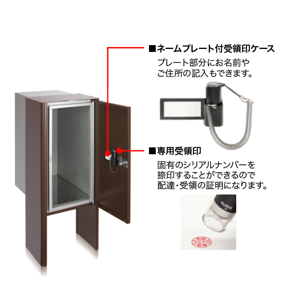 コーワソニア　宅配ボックス　parcel box　グリーン　前入前出