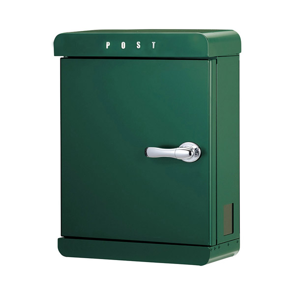 美濃クラフト 郵便ポスト PAST パスト 鍵付取手 上入前出 左吊元 ガーデングリーン PSTLGGの激安販売 シンプル＆モダン