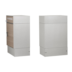 ユニソン 宅配ポスト リピット DB ポスト有り 前入前出 ウォールナット色 324501210