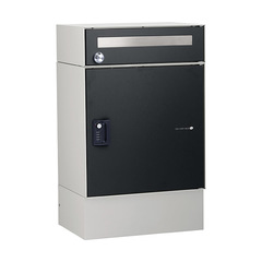 ユニソン 宅配ポスト リピット DB ポスト有り 前入前出 マットブラック色 324501410