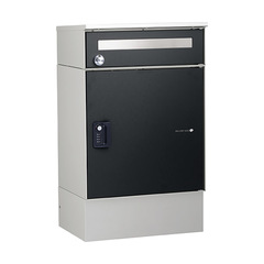 ユニソン 宅配ポスト リピット DB ポスト有りルーフ付 前入前出 マットブラック色 324503410