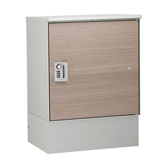 ユニソン 宅配ポスト リピット DB ポストなしルーフ付 前入前出 タモ色 324504110