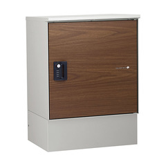 ユニソン 宅配ポスト リピット DB ポストなしルーフ付 前入前出 ウォールナット色 324504210