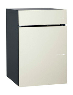 【郵便ポスト･宅配ボックス一体型】ユニソン 戸建用宅配ボックス ヴィコDB 100 ポスト有り 左開き 前入後出 マットホワイト