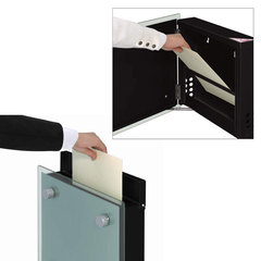 三協アルミ ポスト 壁付けタイプ SWM-S1型 左吊元 シルバー(RSI) KSK