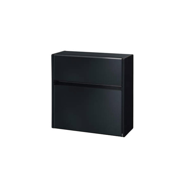 【未使用】三協アルミ ポスト 黒 三協アルミ ポスト壁付けタイプ SWE-1型 形材タイプ ブラック(KC
