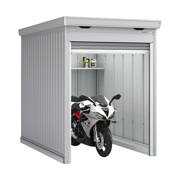 イナバ物置 バイクガレージ バイク保管庫 FM-1826SD 多雪型 スタンダード ガンメタリック色