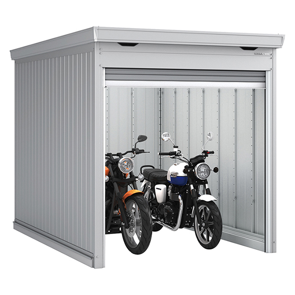 イナバ物置 バイクガレージ バイク保管庫 FM-2230SD 多雪型 スタンダード ガンメタリック色
