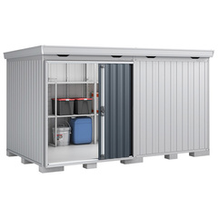 全国発送 イナバ物置 フォルタ FS-3622h 一般型 ハイルーフ チャコールグレー