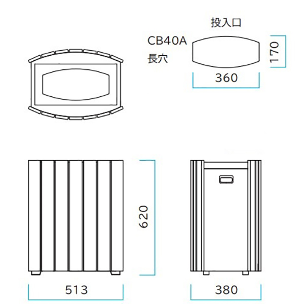 ミヅシマ工業 クリンボックスRW-CB40A 個人宅配送不可