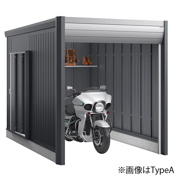 [製品5年保証]イナバ物置 バイクガレージ アルシアフィット DM-2235HDA 一般型 TypeA 土間タイプ 車庫 屋外 倉庫
