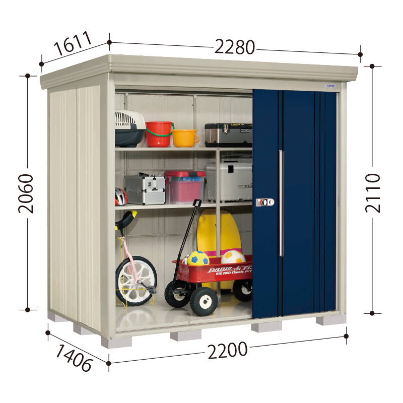 一般型 標準屋根】タクボ物置 Mr.ストックマン ダンディ ND-2214 幅