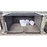 ダイケン ゴミステーションクリーンストッカー ネットタイプ CKA-1612-B 幅1600×奥行1200×高さ1600mm ※お客様組立品 送料無料