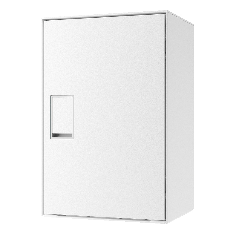 ナスタ 宅配ボックス Mサイズ 前入前出 防水タイプ プッシュボタン錠 ホワイトKS-TL05RA-P295-W 一戸建て用 大容量 大型