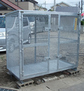 ゴミステーション 堀井鉄工 AX-Z01(網目仕様) 幅1860×奥行940×高さ1660mm ※完成品・受注生産品 送料別途　個人宅配送不可