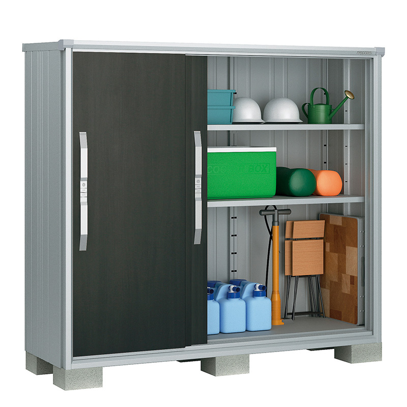 物置 屋外 ヨド物置 ヨドコウ エスモ ESF-1806D ウッディエボニー 収納 小型 タイヤ